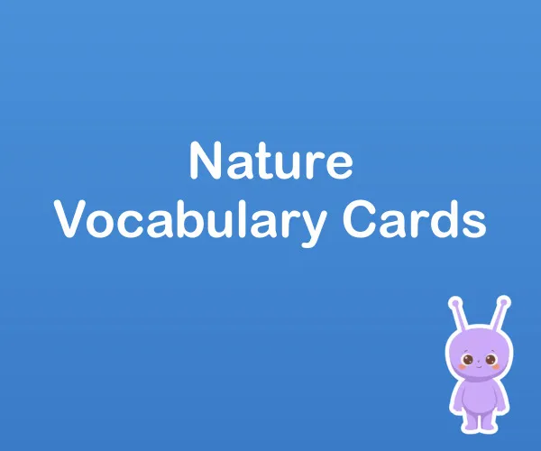 Nature Vocabulary Cards